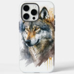 Wolf Watercolour Painting                          iPhone 16 Pro Max Case