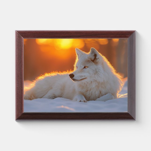 Wolf Wild Animal Loving Portrait Award Plaque (Horizontal)
