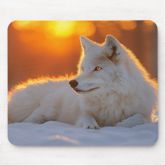 Wolf Wild Animal Loving Portrait Mouse Pad