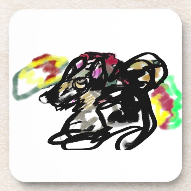 Wolf wild Autumn  Beverage Coaster (Front)