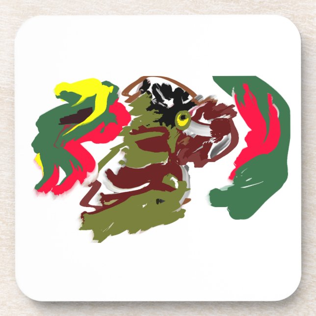 Wolf wild autumn now beverage coaster (Front)