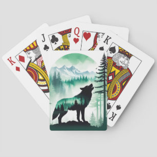 Wolf Wildlife Animal Nature Environment Forest Art Poker Cards