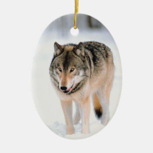 Wolf Wildlife Christmas Holiday Tree Decorations