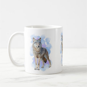 Wolf wildlife coffee mug