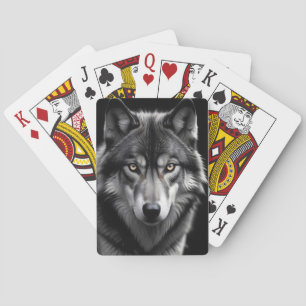 Wolf Wildlife Majestic Nature Life Art Wallpaper Poker Cards