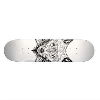 wolf wings skateboard deck