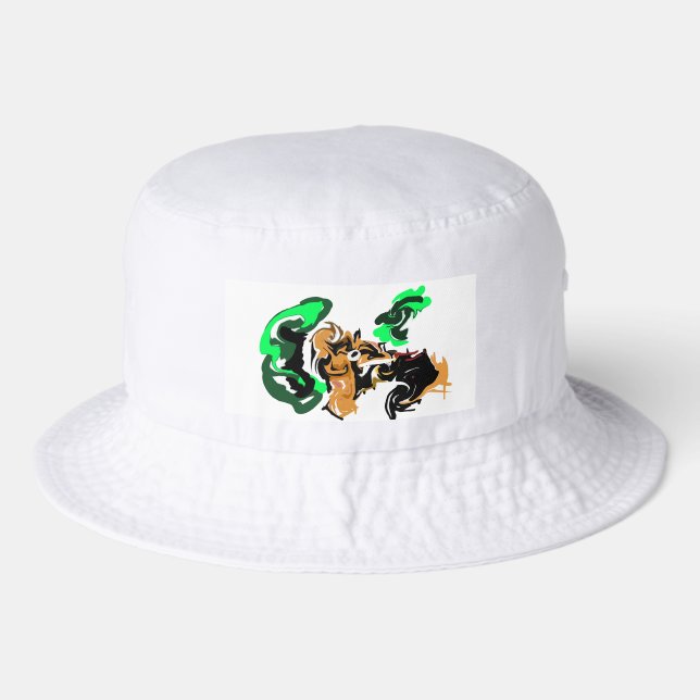 Wolf  winter  joy bucket hat (Front)