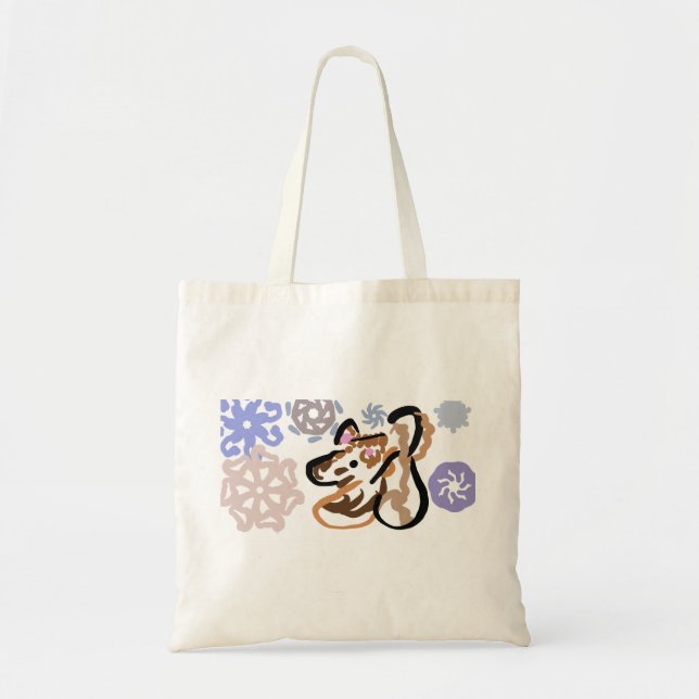 Wolf winter love tote bag (Front)