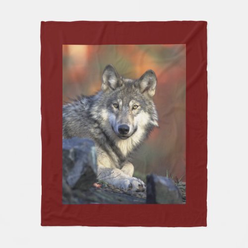 Wolf Wisdom Fleece Blanket