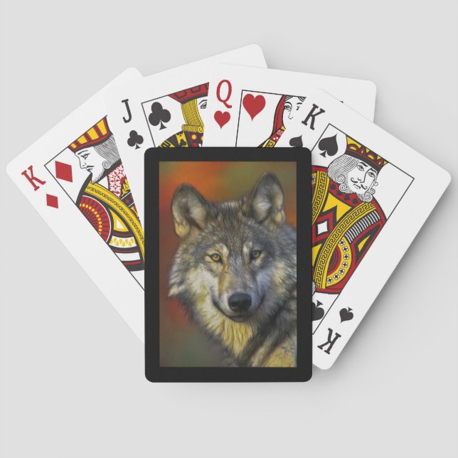 Wolf Wisdom Poker Cards (Back)