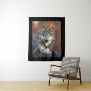 Wolf Wisdom Tapestry