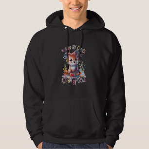 wolf with flowers cute wolves animal moon alpha by hoodie