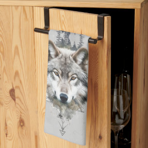 Wolf Wolves Animal Nature Wildlife Art Kitchen Towel