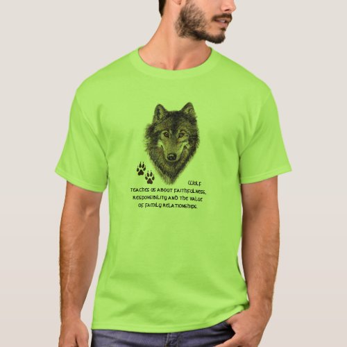 Wolf Wolves Animal Totem Nature Guide T_Shirt