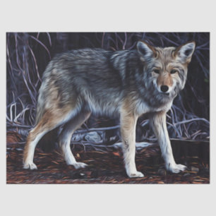 Wolf Wolves Beautiful Watercolor Decoupage Tissue Paper