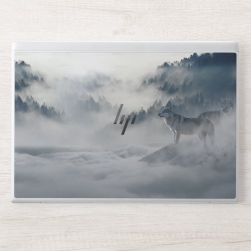 Wolf Wolves Forest Wintry Loneliness Lonely HP Laptop Skin