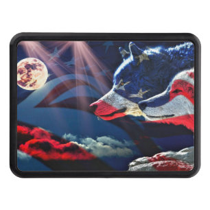 Wolf Wolves Full Moon Hitch Cover