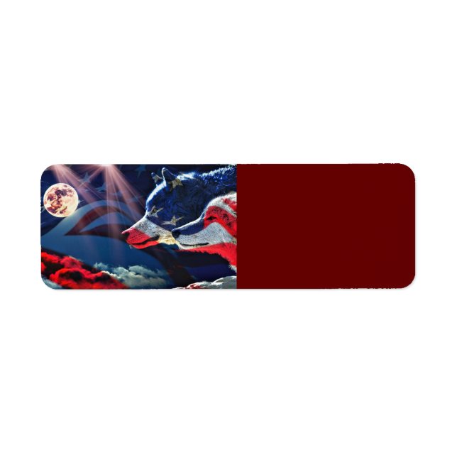 Wolf Wolves Full Moon Label (Front)