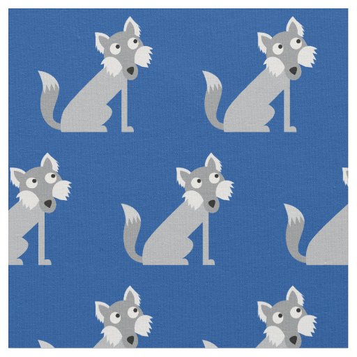 Wolf Wolves Kid Baby Nursery Blue Fabric