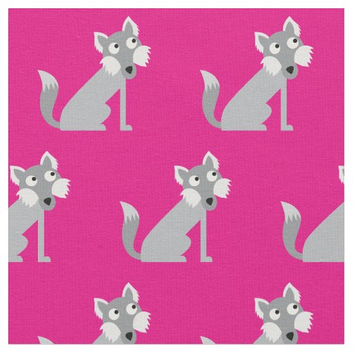 Wolf Wolves Kid Baby Nursery Hot Pink Fabric
