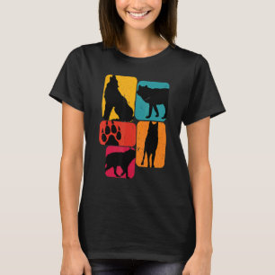 Wolf wolves Retro Design T-Shirt