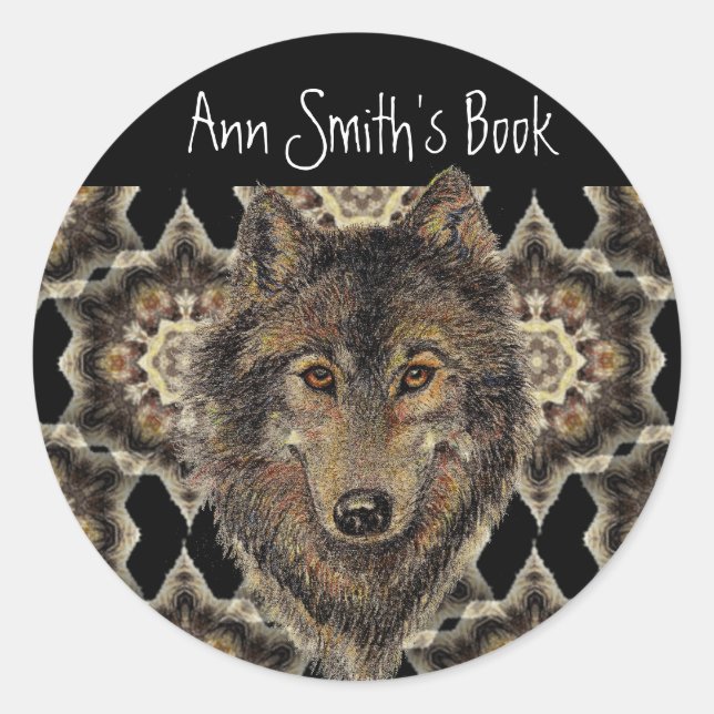 Wolf, Wolves, Wild Animal, Nature, Book Plate (Front)