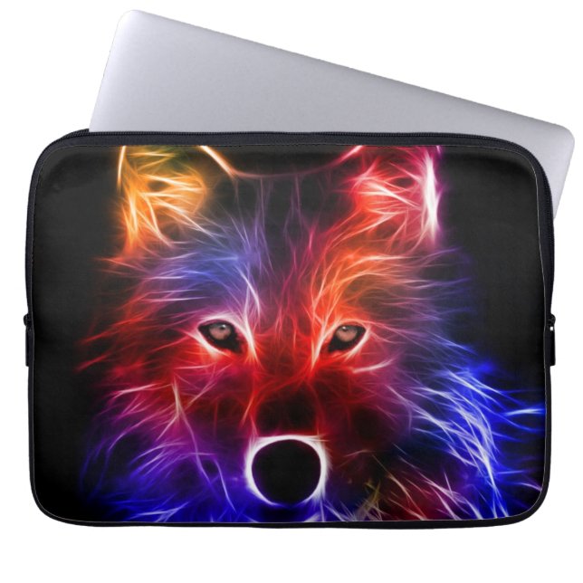 Wolf Wonder Laptop Sleeve (Front)