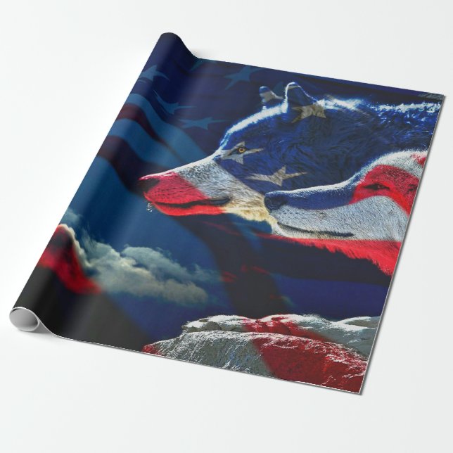 Wolf Wrapping Paper (Unrolled)