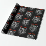 wolf wrapping paper