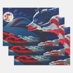 Wolf Wrapping Paper Sheets