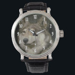 Wolf Wristwatch<br><div class="desc">This is a grey wolf, often known simply as the wolf, is the largest extant wild member of the Canidae family. This design can be found on other products in my store.
Photography by: David J. Materazzi / Country1969</div>