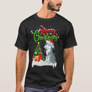 Wolf Xmas Decorations Santa Wolf Christmas T-Shirt