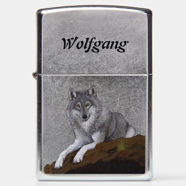 Wolf Zippo Lighter (Front)