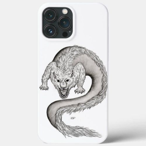 Wolfdragon black and white design iPhone 13 pro max case