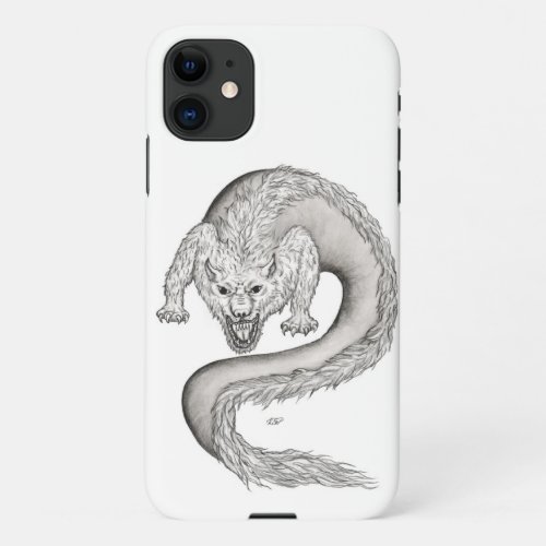 Wolfdragon black and white design iPhone 11 case