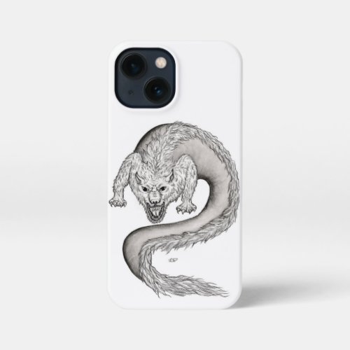 Wolfdragon black and white design iPhone 13 mini case