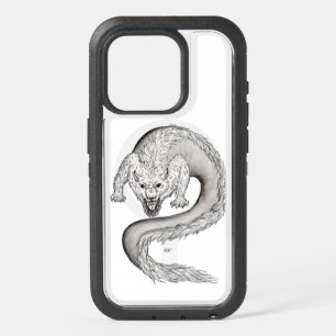 Wolfdragon black and white Design iPhone 15 Pro Case