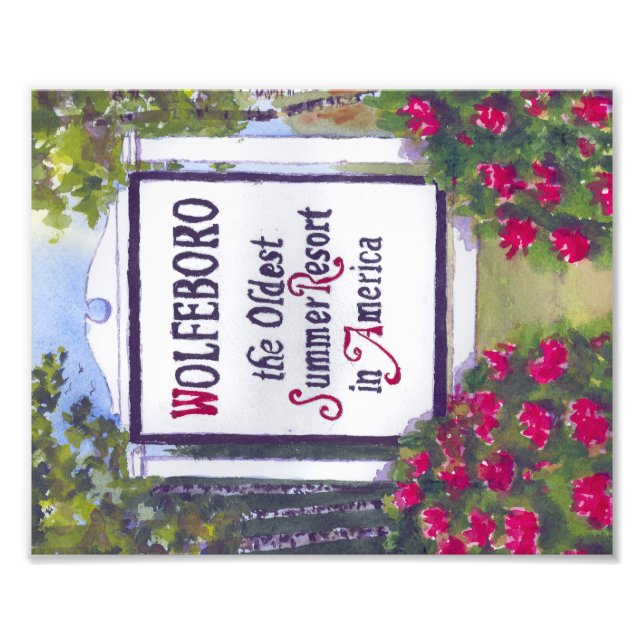 Wolfeboro New Hampshire Welcome Sign (Front)