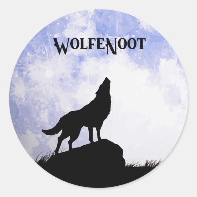 Wolfenoot Classic Round Sticker (Front)