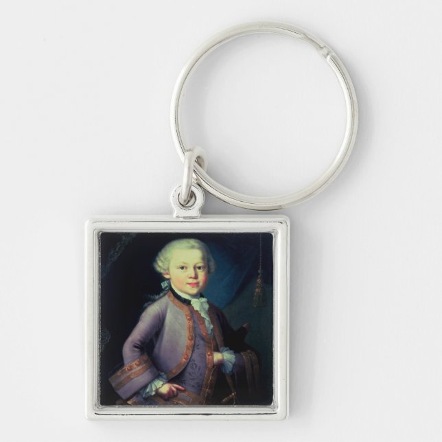 Wolfgang Amadeus Mozart , 1763 Keychain (Front)