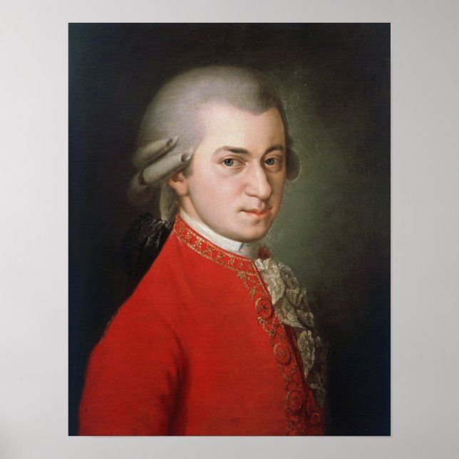 Wolfgang Amadeus Mozart 1819 - Barbara Krafft Poster (Front)