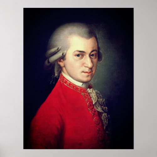 Wolfgang Amadeus Mozart 1819 _ Barbara Krafft Poster