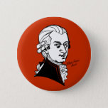 Wolfgang Amadeus Mozart Button at Zazzle