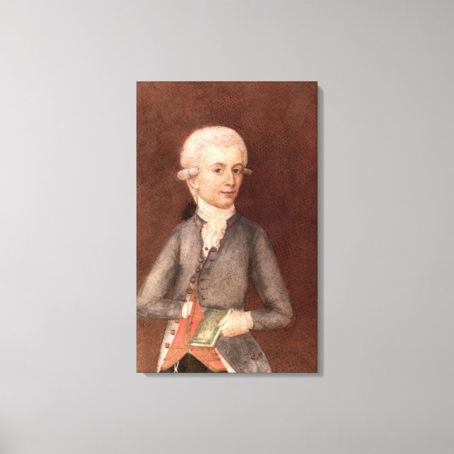 Wolfgang Amadeus Mozart, c.1780 Canvas Print (Front)