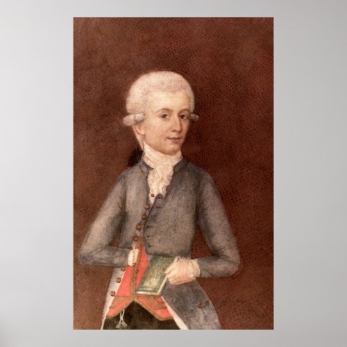 Wolfgang Amadeus Mozart c1780 Poster