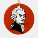 Wolfgang Amadeus Mozart Ceramic Ornament at Zazzle