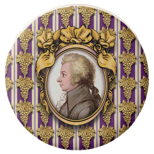 Wolfgang Amadeus Mozart Chocolate Covered Oreo (Front)