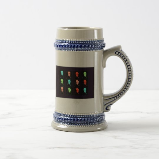 Wolfgang Amadeus Mozart Collage Beer Stein