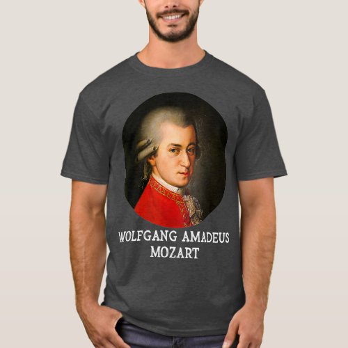 Wolfgang Amadeus Mozart Composer Portrait T_Shirt