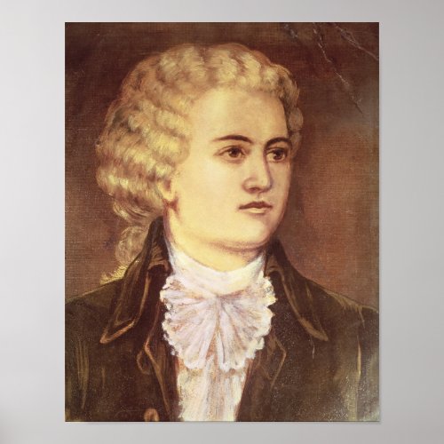 Wolfgang Amadeus Mozart  during his stay Poster